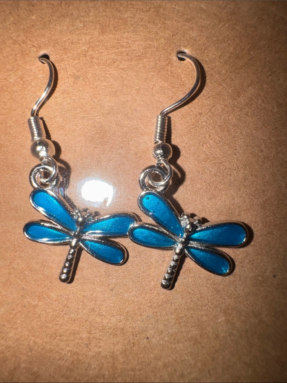 Blue Dragonfly Dangle Earrings - Women's Jewelry